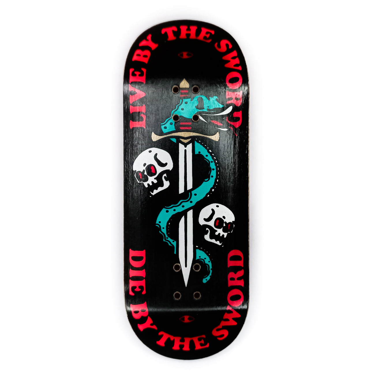 Deck fingerboard Spark LIVE DIE negro black 34mm tabla diseño riders