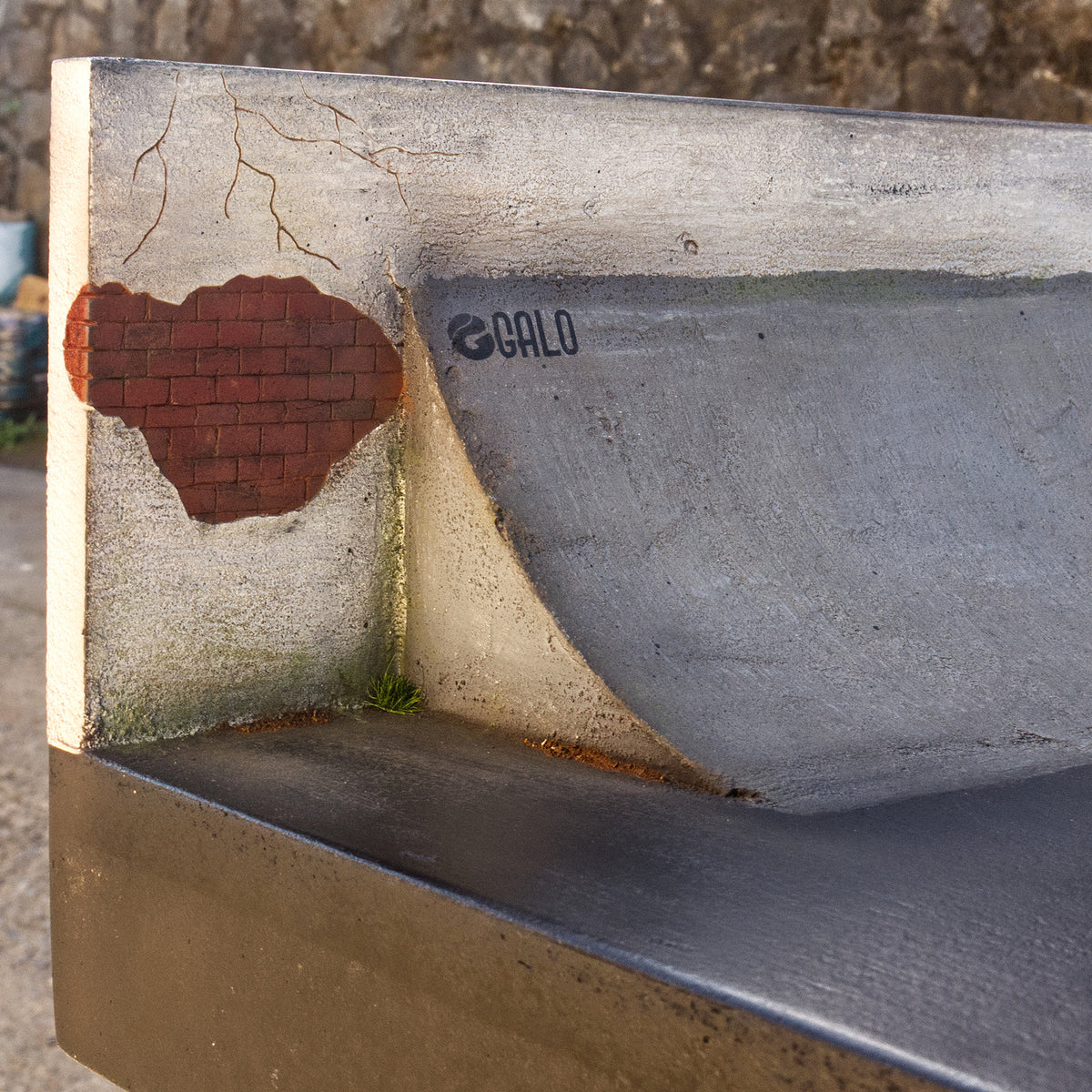Spot Escalera + Hubba Galo — Wood | Full Size | 150×35×20 cm