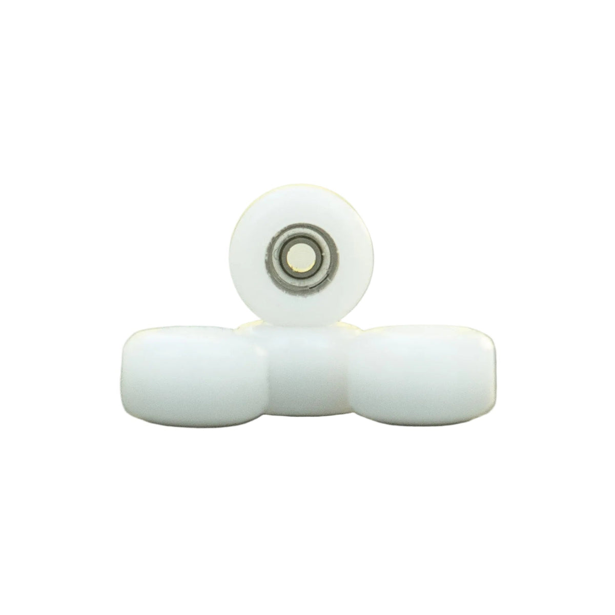 Ruedas de fingerboard Galo Classic blancas con rodamientos metálicos, set de cuatro