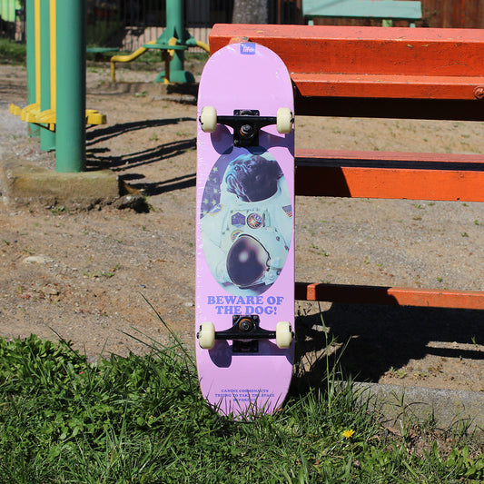 Tabla Completa de Skate Life Pro Space Dog 8.0" – Setup Profesional Armado con Trucks y Ruedas Life
