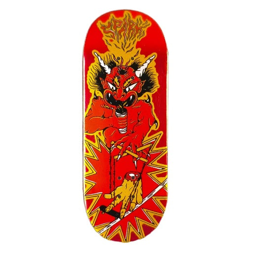Deck fingerboard Spark Oni Puppet red metal foil 34mm tabla premium exclusiva