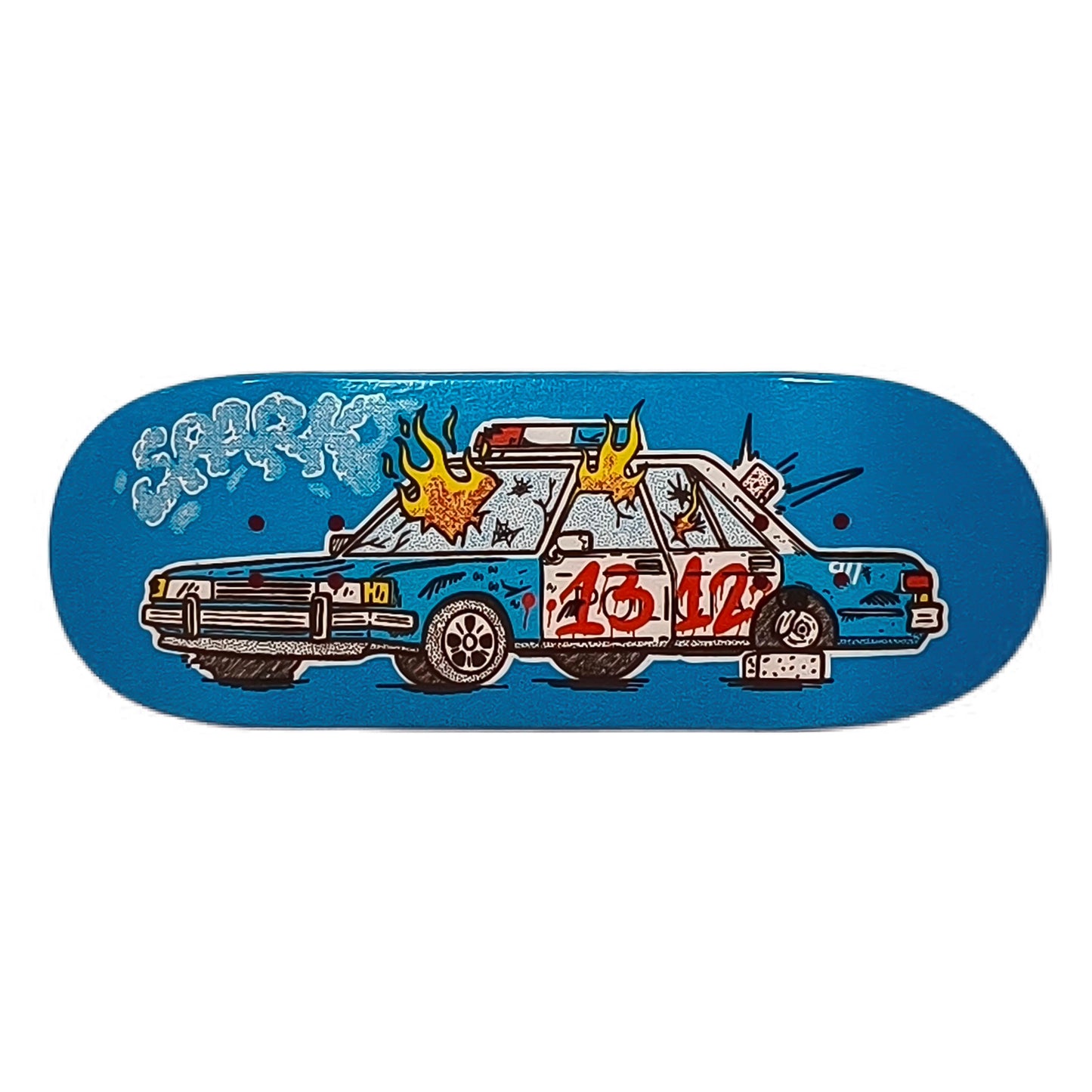 Deck fingerboard Spark ACAB 1312 real wear 34mm tabla artesanal auténtico