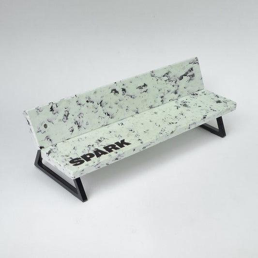SPARK - WHITE & BLACK CONFETTI BACKREST BENCH