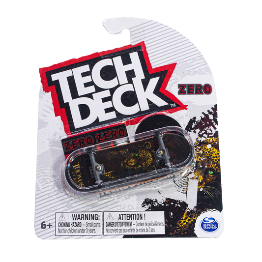 Tech Deck Zero Skateboards Jamie Thomas Leopard Edition - Fingerboard Original 96mm y Gráficos Pro