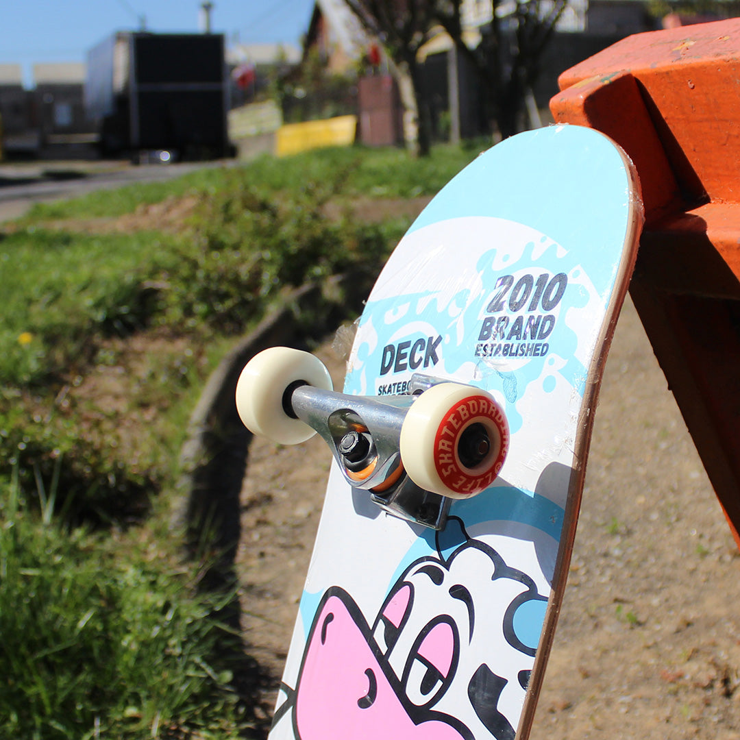 Tabla Completa de Skate para Niños Life KIDS Cow 8.0" – Setup Armado y Listo para Principiantes