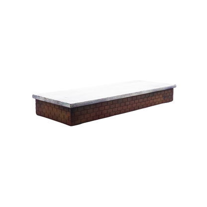 Caja de madera para fingerboard, ladrillos en su base