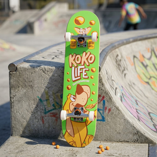 Tabla completa skate niños Life Kids Dog 8 pulgadas lista rodar regalo setup