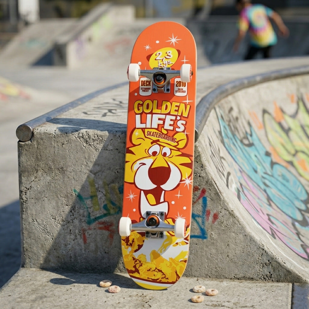 Tabla Completa de Skate para Niños Life KIDS Tiger 8.0" – Setup Ideal para Empezar a Patinar desde Cero